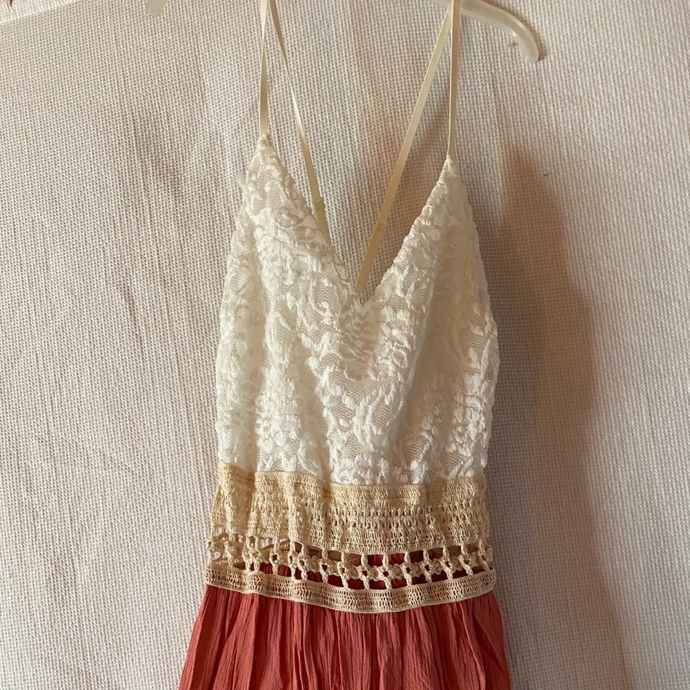 long pink romper